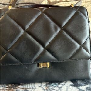 Target Black Quilted Shoulder Bag